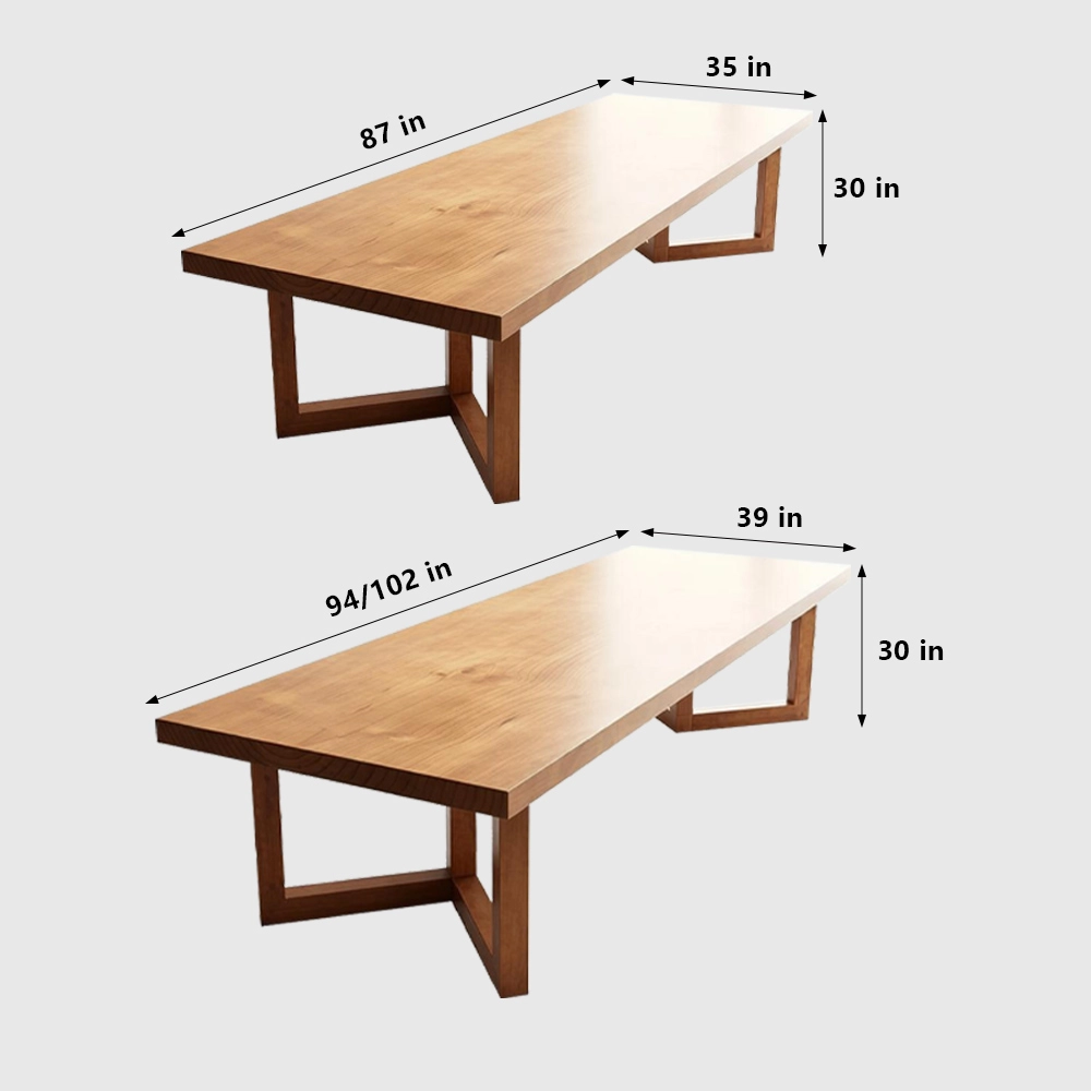 Simple Solid Wood Conference Table - image 8