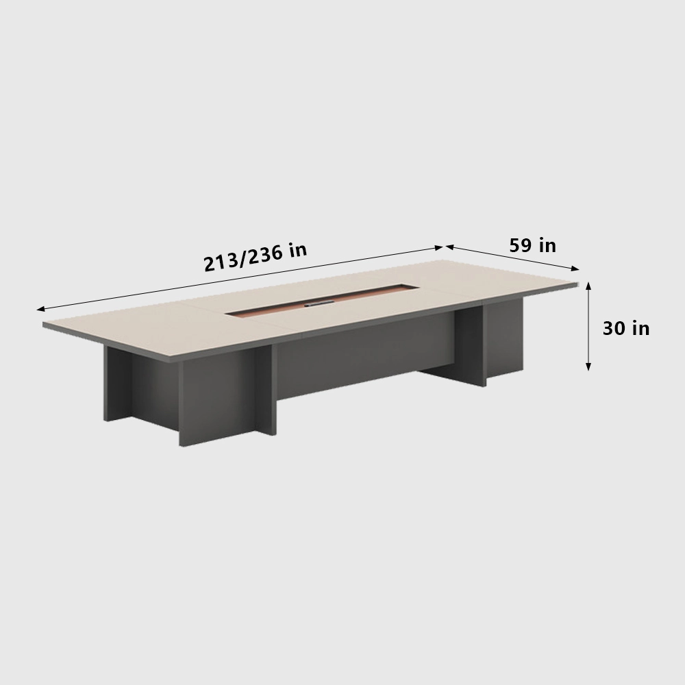 Thickened Long Conference Table - image 8