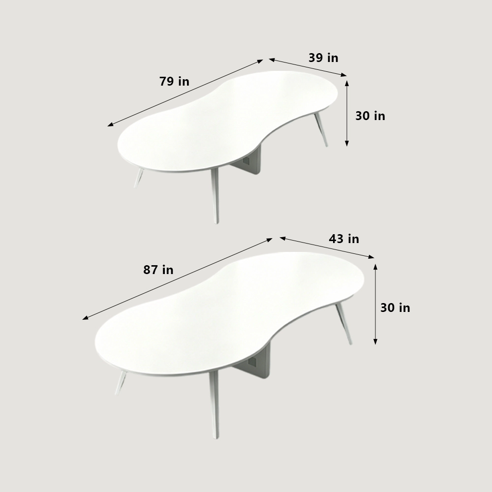 Modern Oval Figure-8 Conference Table - image 8