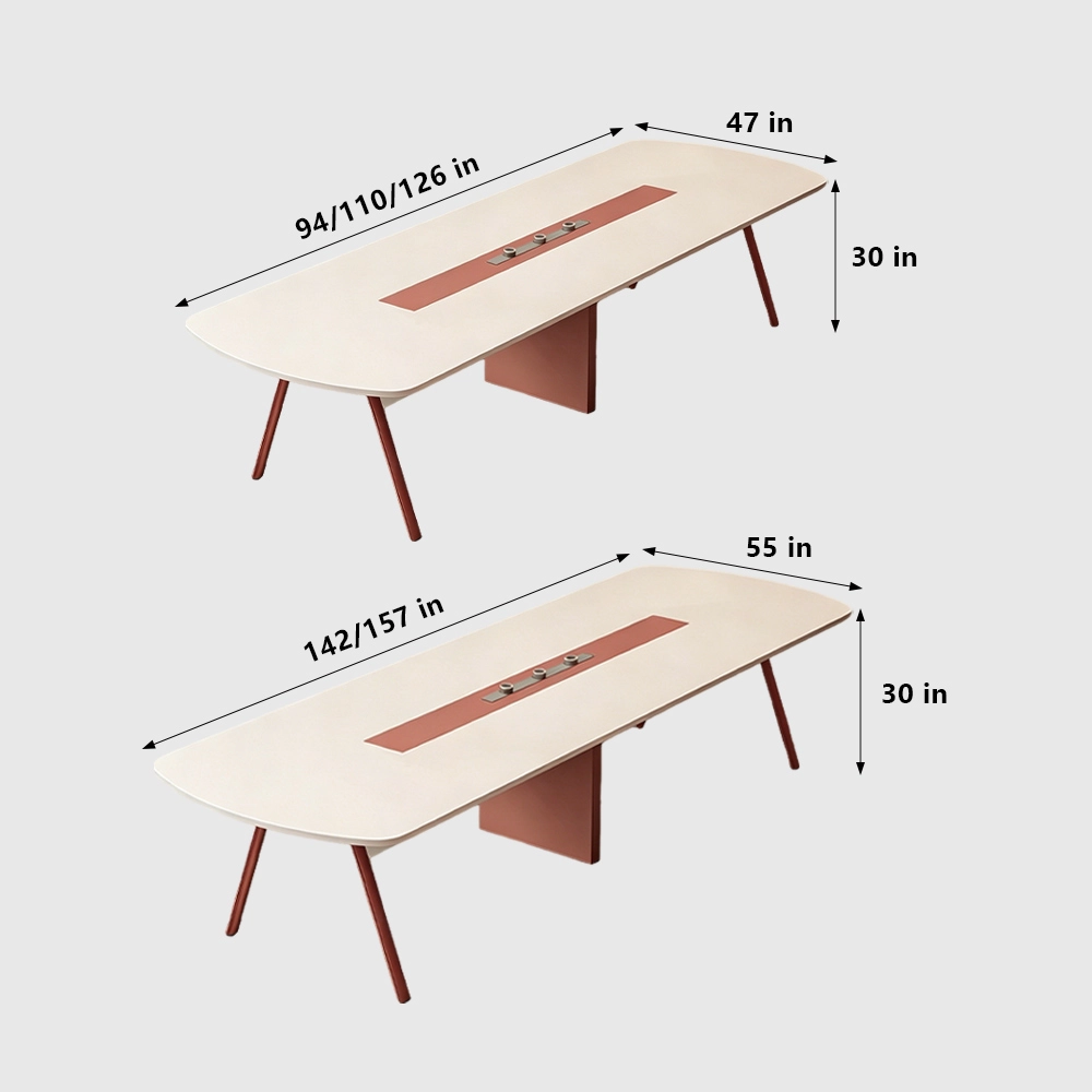 Oval Minimalist Conference Table - image 8
