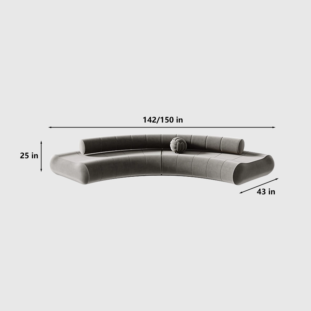 Light Luxury Curved Lounge Sofa - image 8
