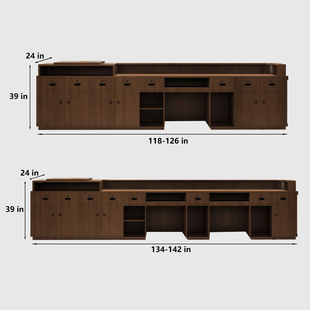 Wabi-Sabi Front Desk – Rattan & Retro Bar Counter - image 10
