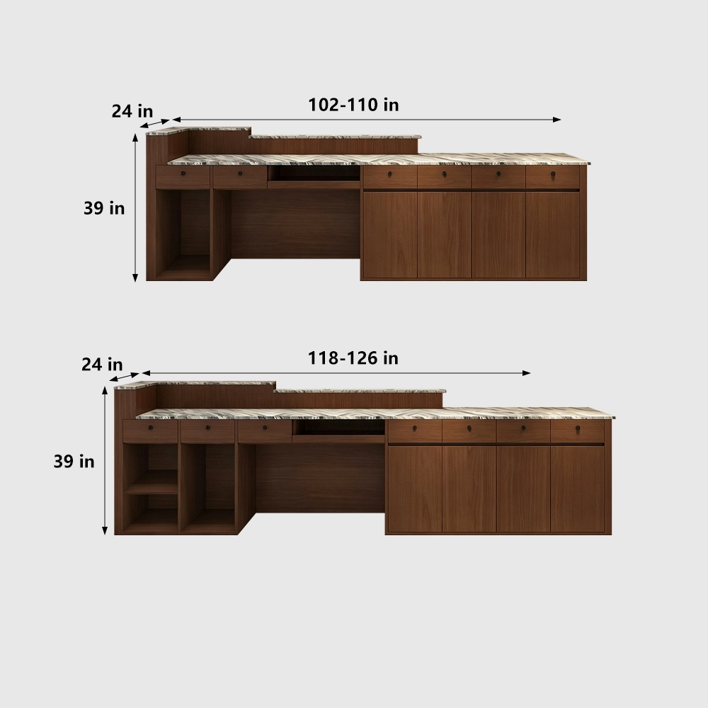 Vintage Company Reception Desk for Office Lobby - image 10