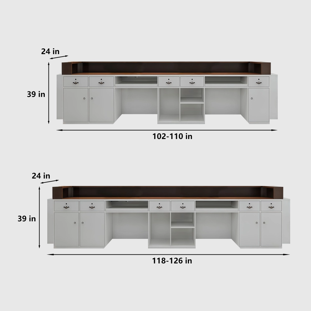 Modern Hotel Front Desk & Apartment Property Counter - image 9