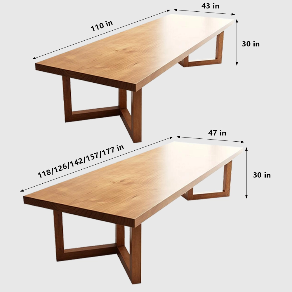 Simple Solid Wood Conference Table - image 9