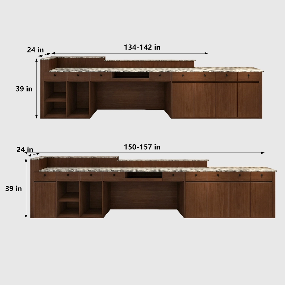 Vintage Company Reception Desk for Office Lobby - image 11