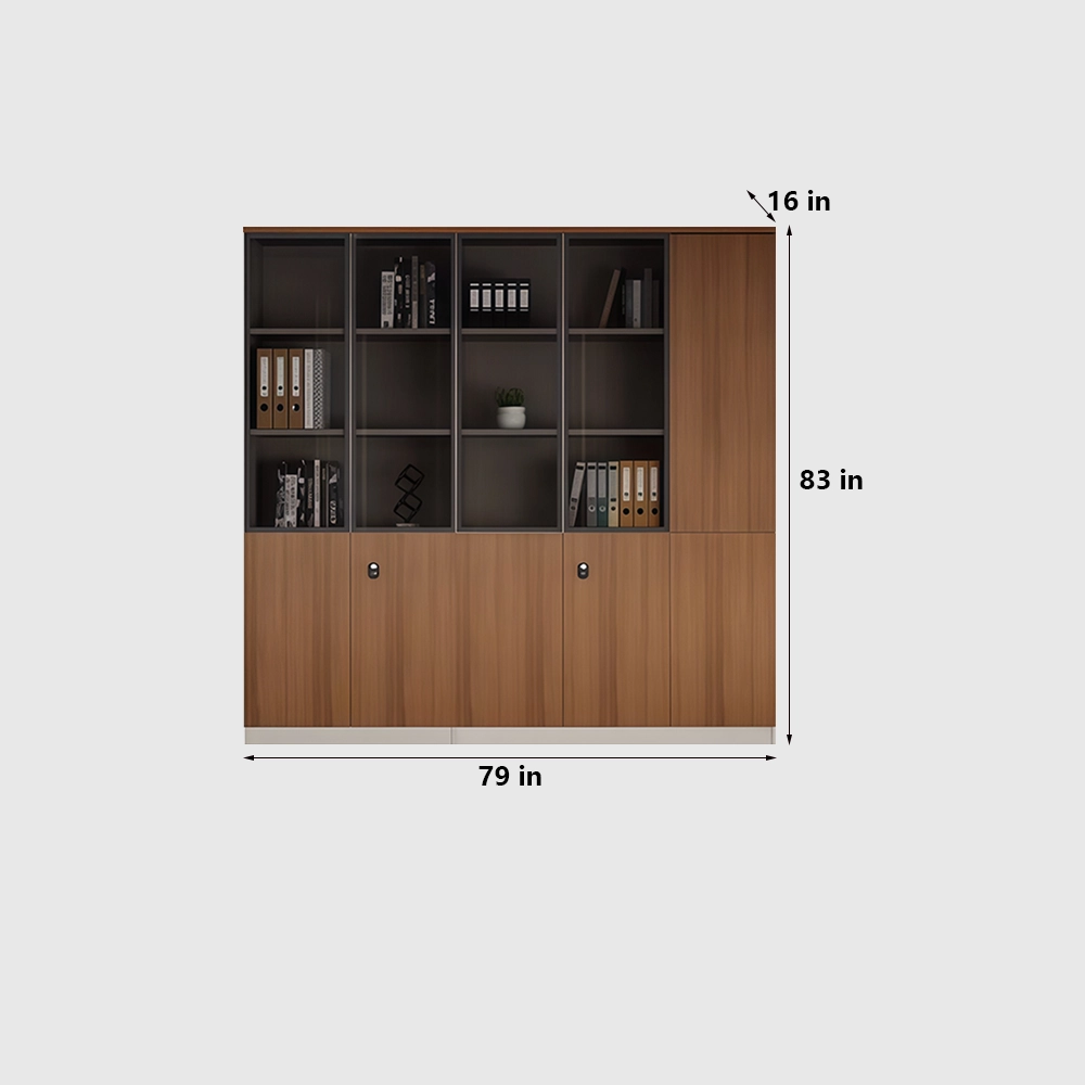 High End Wooden Office Filing Cabinet with Lock - image 9