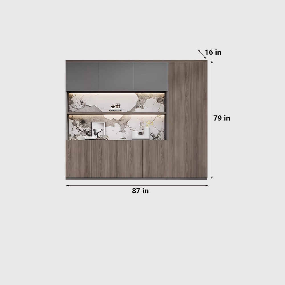 Modern Minimalist Office Display Cabinet for Background - image 9