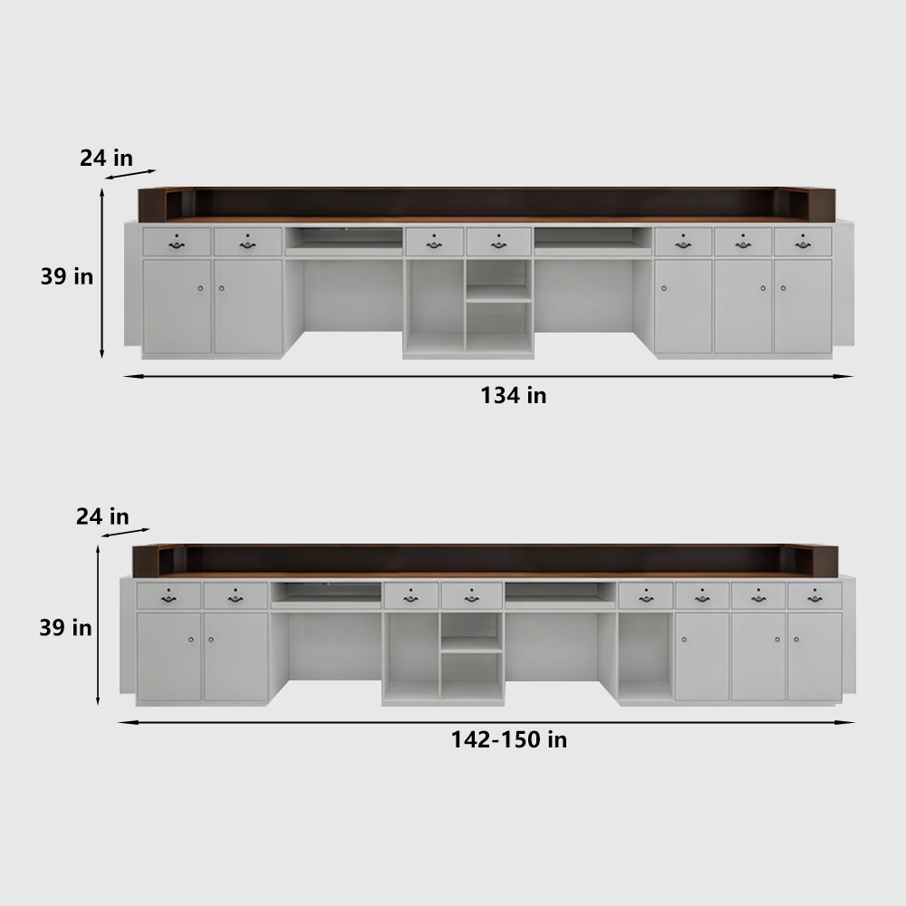 Modern Hotel Front Desk & Apartment Property Counter - image 10