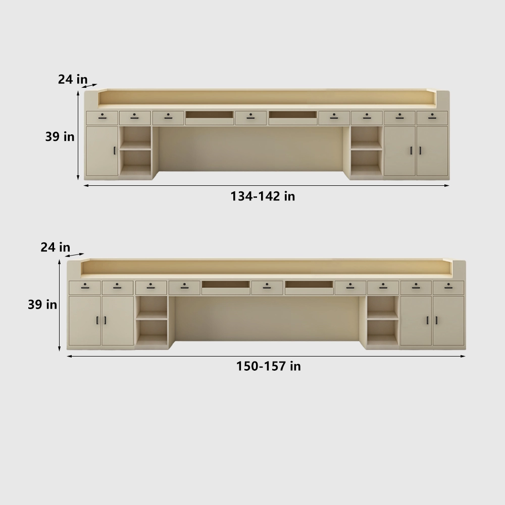 Light Luxury Reception Desk – Safe Rounded Edges - image 10