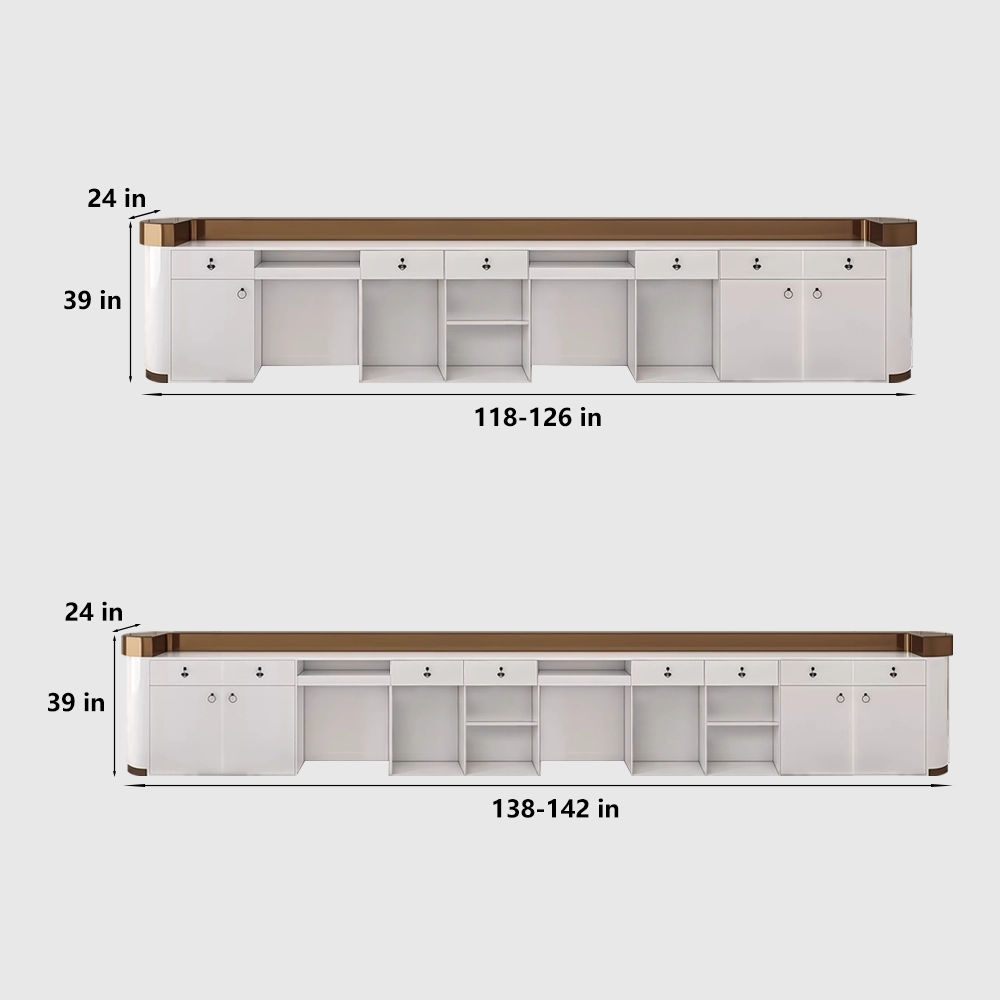 Stainless Steel Reception Desk  Commercial Cashier Counter - image 10