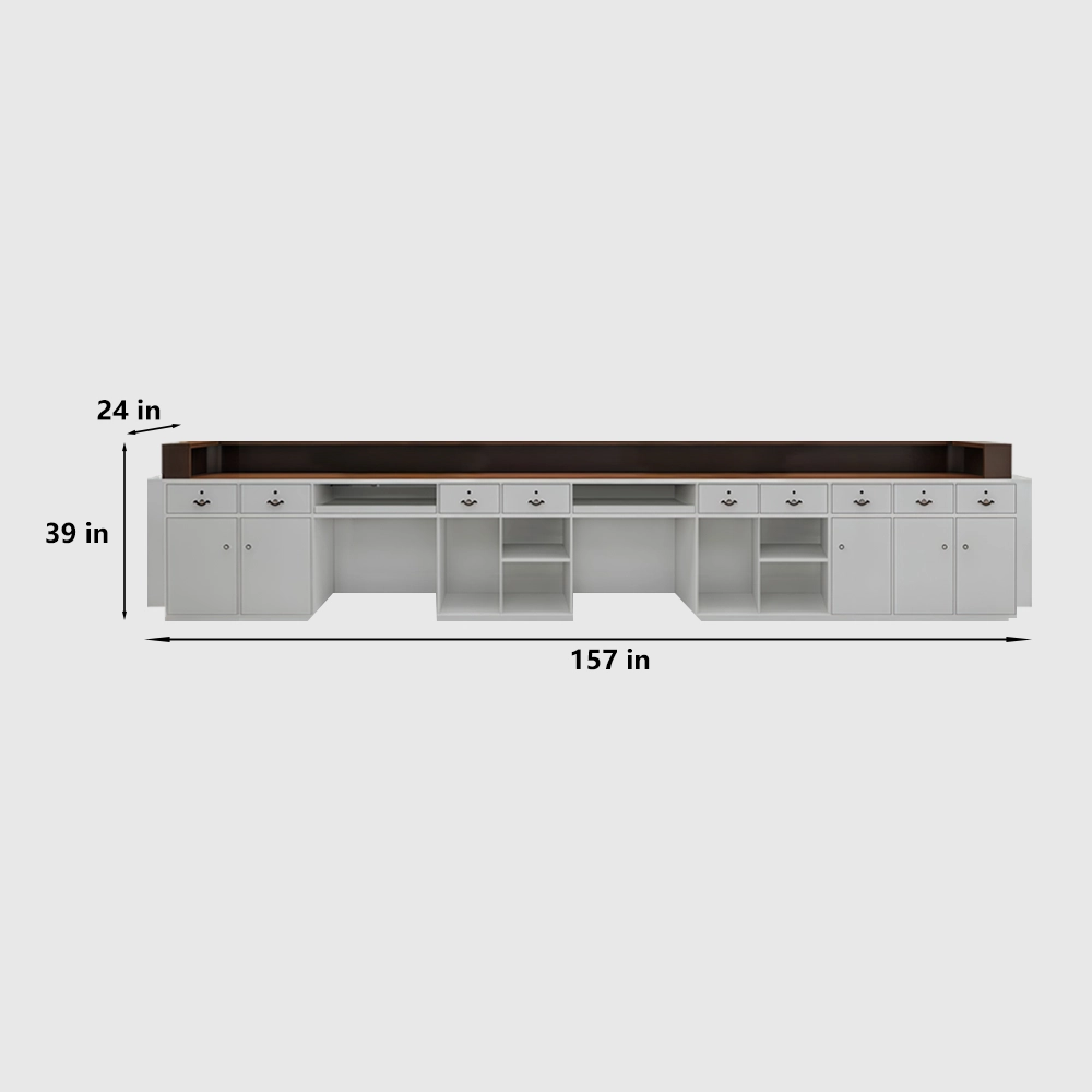 Modern Hotel Front Desk & Apartment Property Counter - image 11