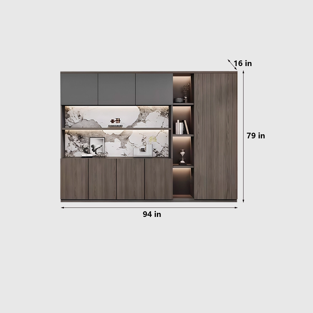 Modern Minimalist Office Display Cabinet for Background - image 10
