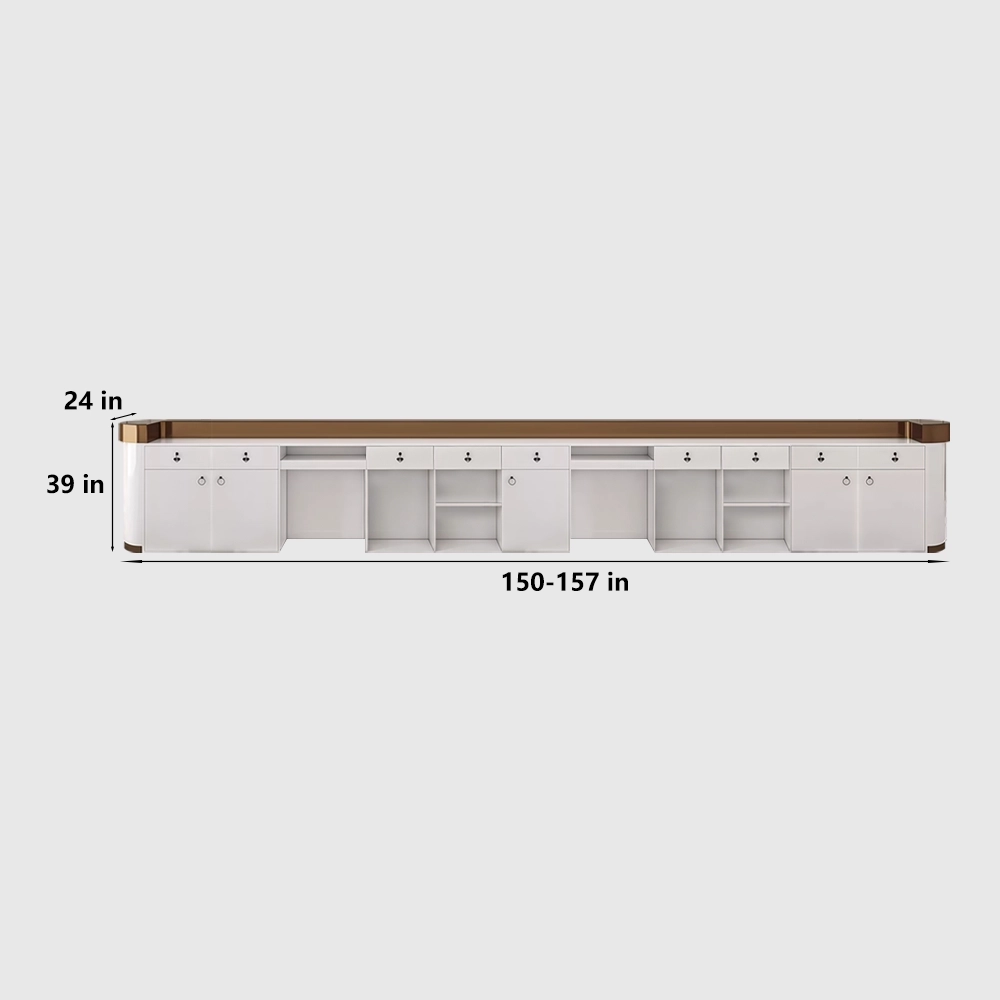 Stainless Steel Reception Desk  Commercial Cashier Counter - image 11