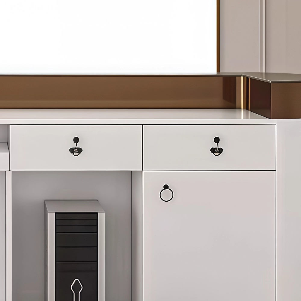 Stainless Steel Reception Desk  Commercial Cashier Counter - image 5