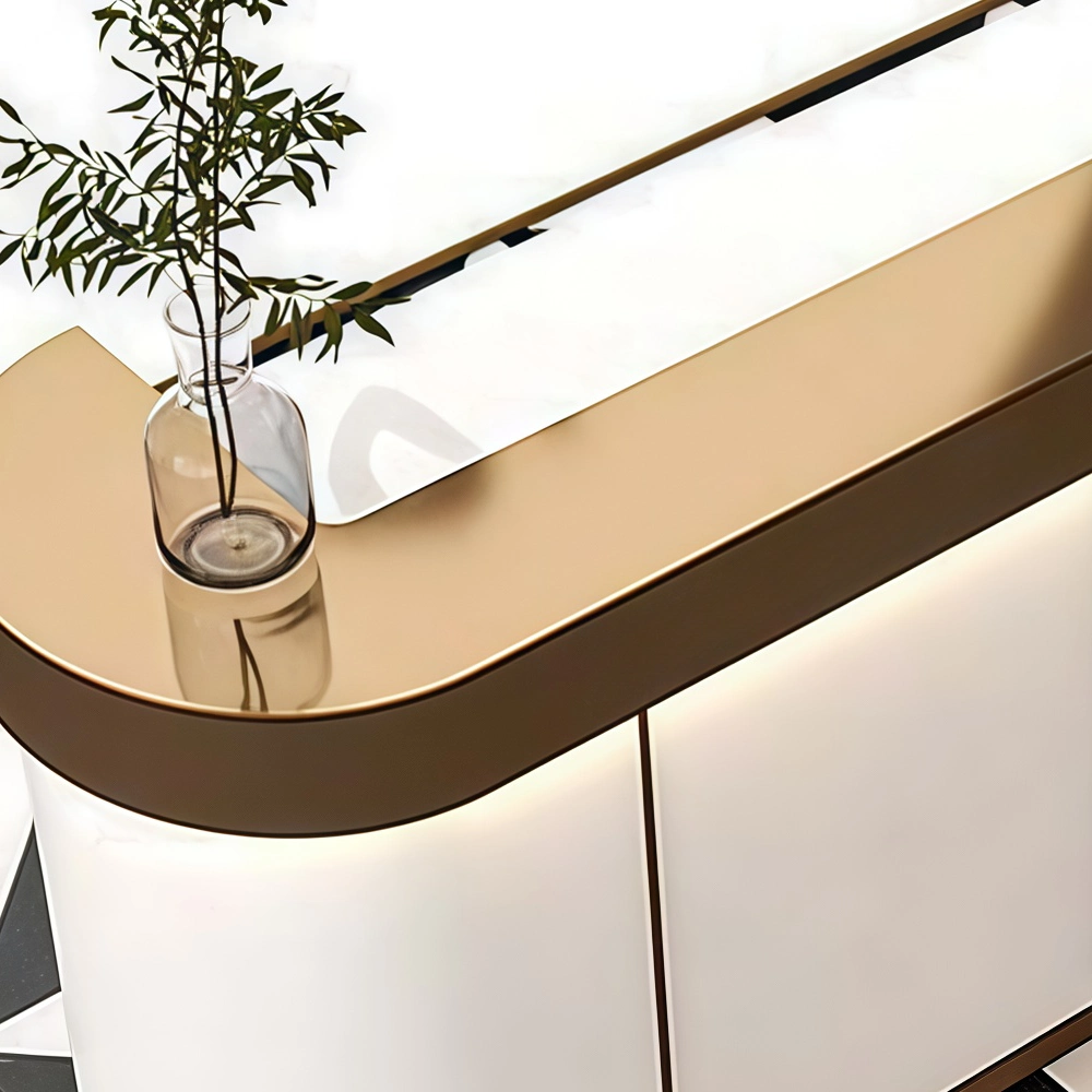 Stainless Steel Reception Desk  Commercial Cashier Counter - image 6