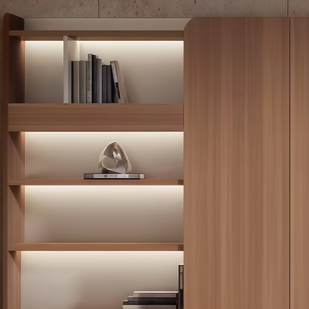 Wooden Office Cabinet with Bookshelf Storage & File Organizer - image 3