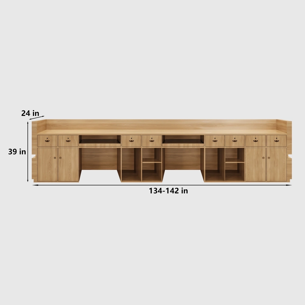 Woven Rattan Cashier and Reception Counters - image 11