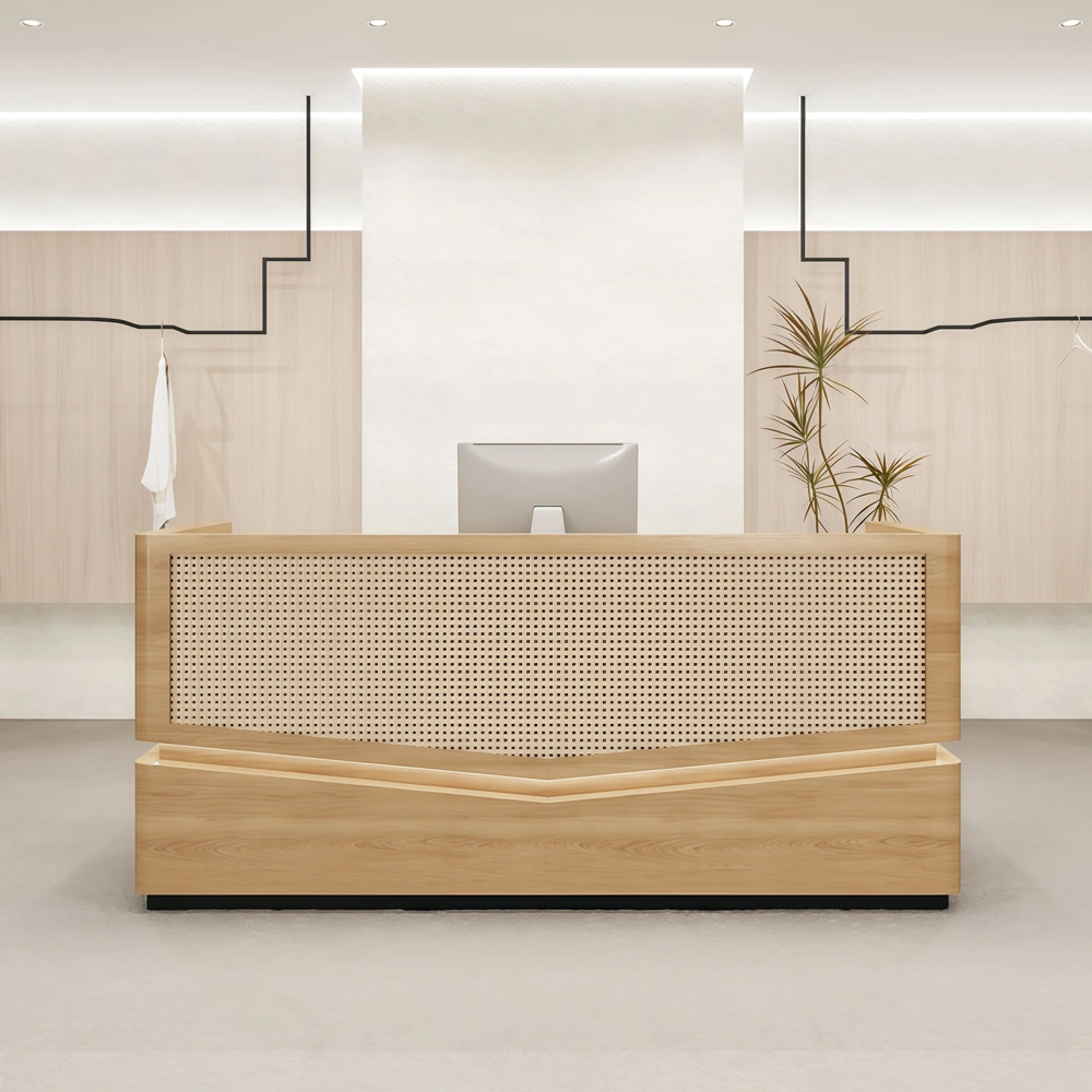 Woven Rattan Cashier and Reception Counters - image 3