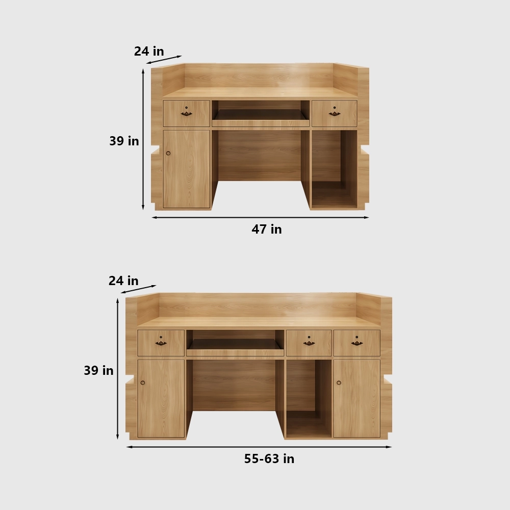 Woven Rattan Cashier and Reception Counters - image 8