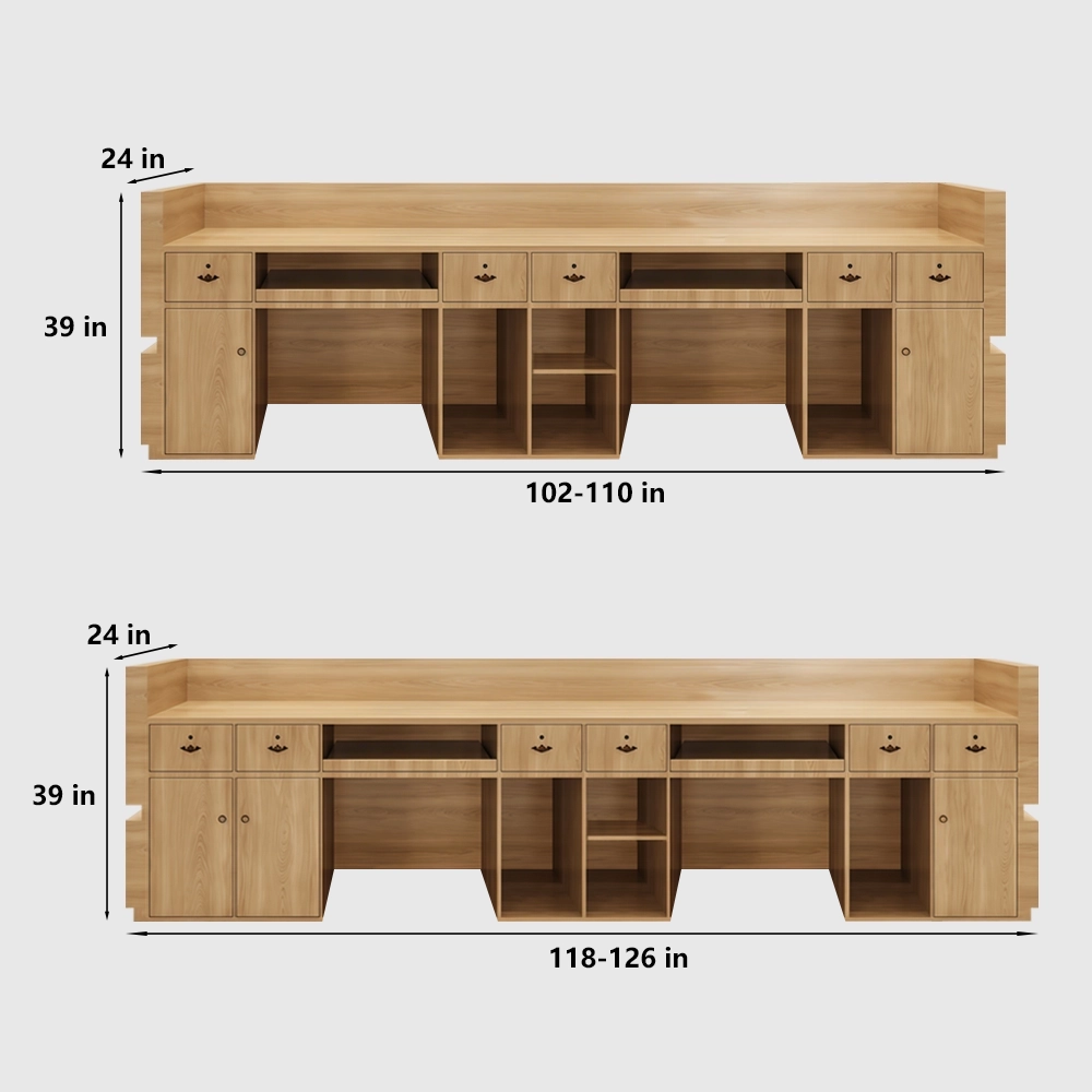 Woven Rattan Cashier and Reception Counters - image 10