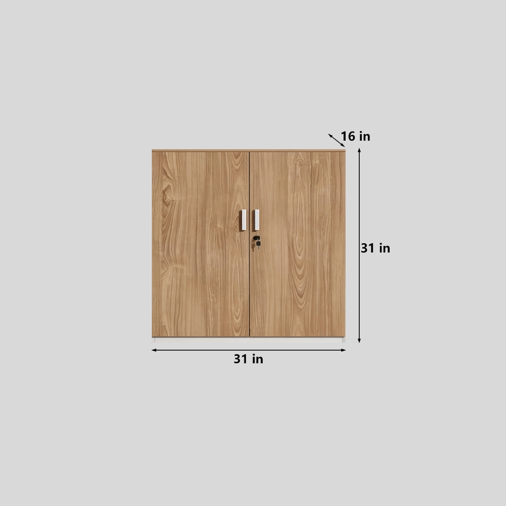 Lockable Wooden Office Filing Cabinet with Partitions - image 7