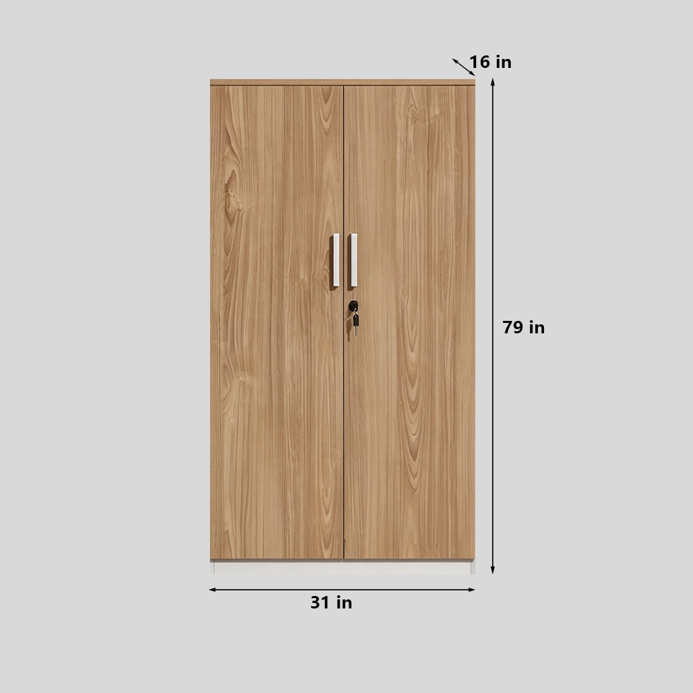 Lockable Wooden Office Filing Cabinet with Partitions - image 10