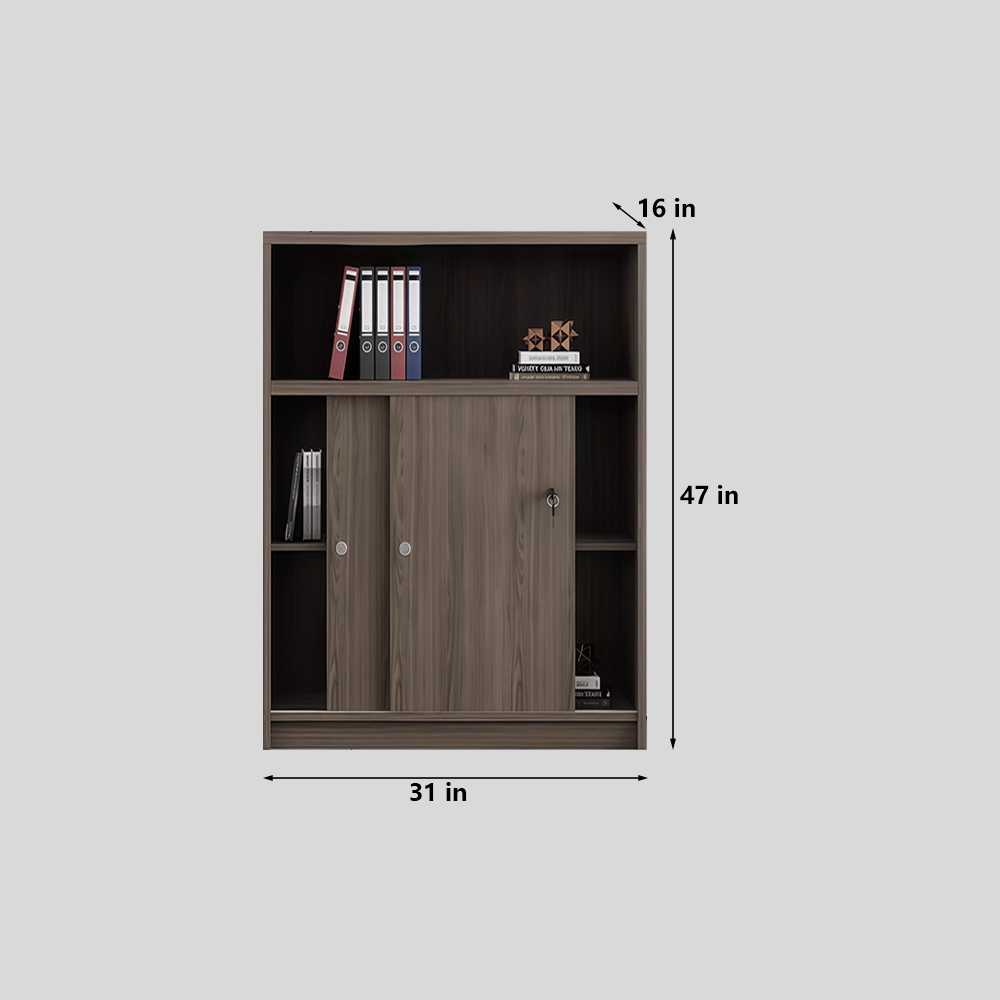 Office Sliding Door High-Low File Cabinet Set - image 9
