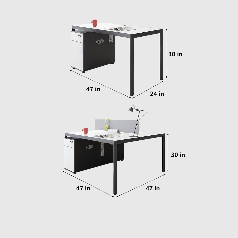 Aluminum Alloy Frame Employee Workstation - image 7