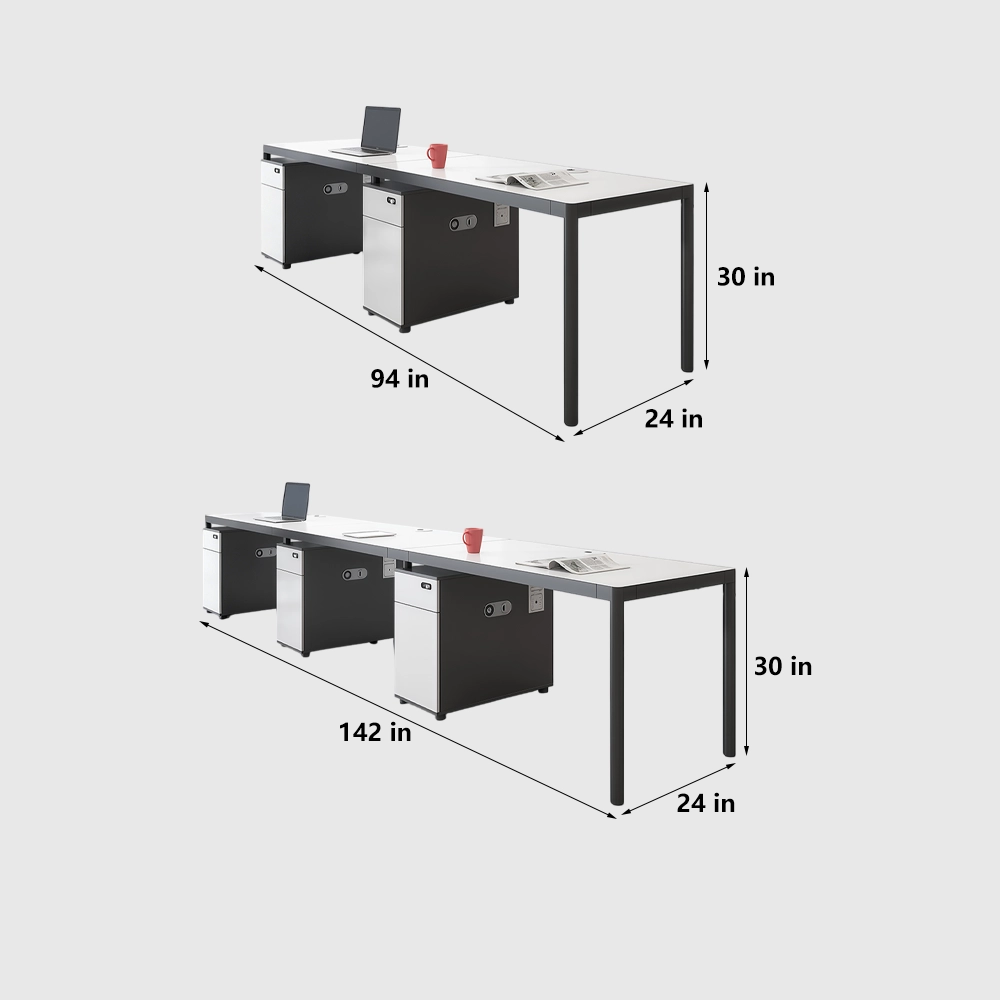 Aluminum Alloy Frame Employee Workstation - image 8