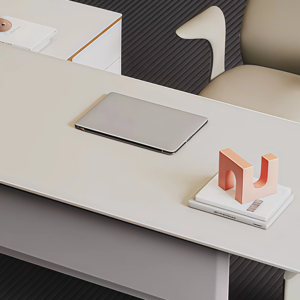 Beige Electric Standing Desk with Smart Dual Motor - image 6