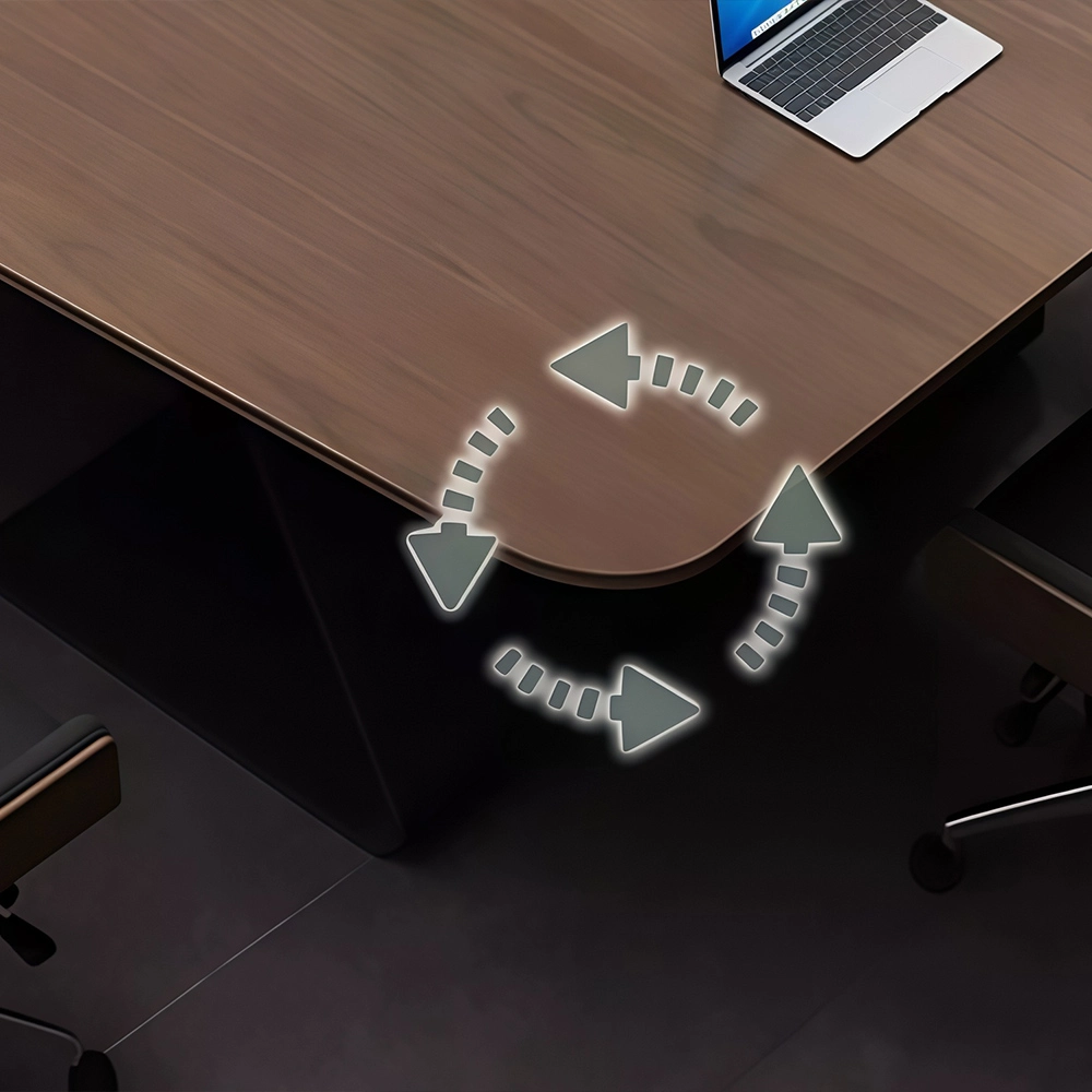 Modern Large Conference Table  Long Rectangular Meeting Table - image 4
