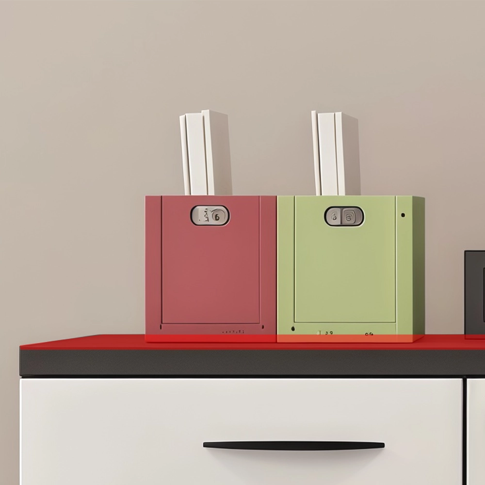 Lockable Wooden Filing Cabinet for Workspace - image 3