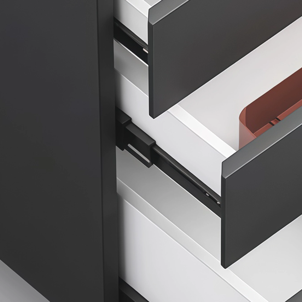Three-Drawer Movable Storage Cabinet - image 3