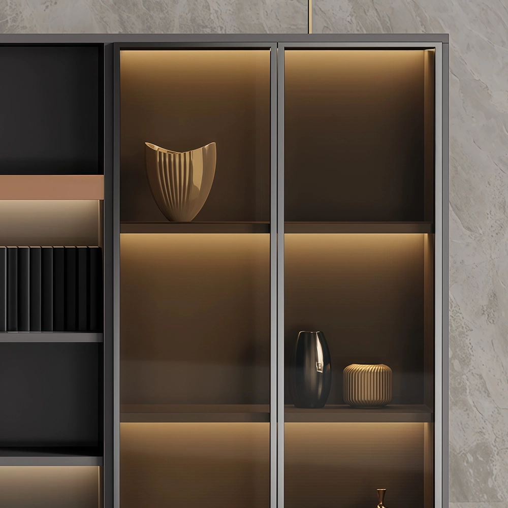 Lockable Wooden Office Storage Cabinet - image 4