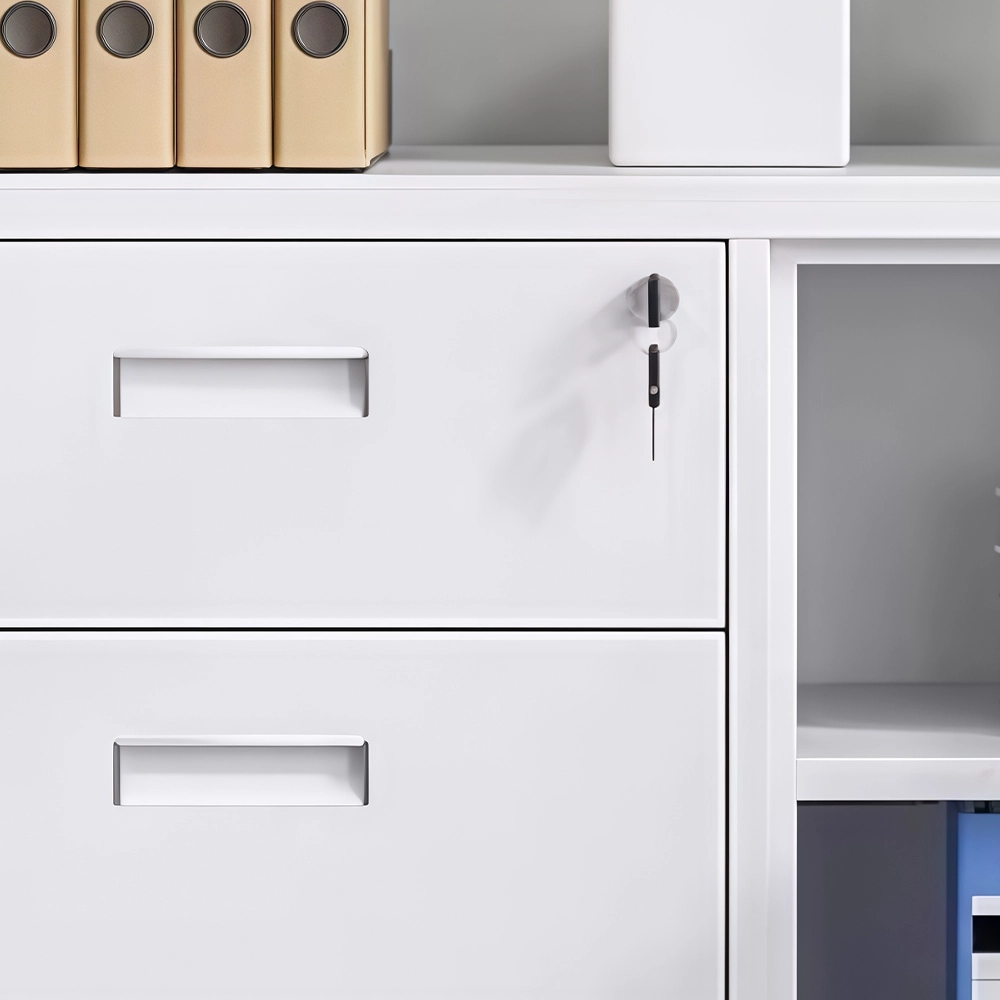 Mobile Metal Filing Cabinet with Lock Drawers - image 3