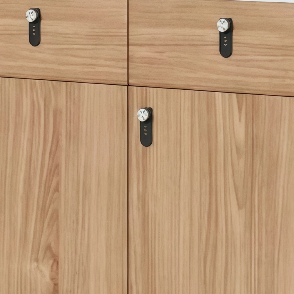 Combination Lock Wooden File Cabinet - image 3