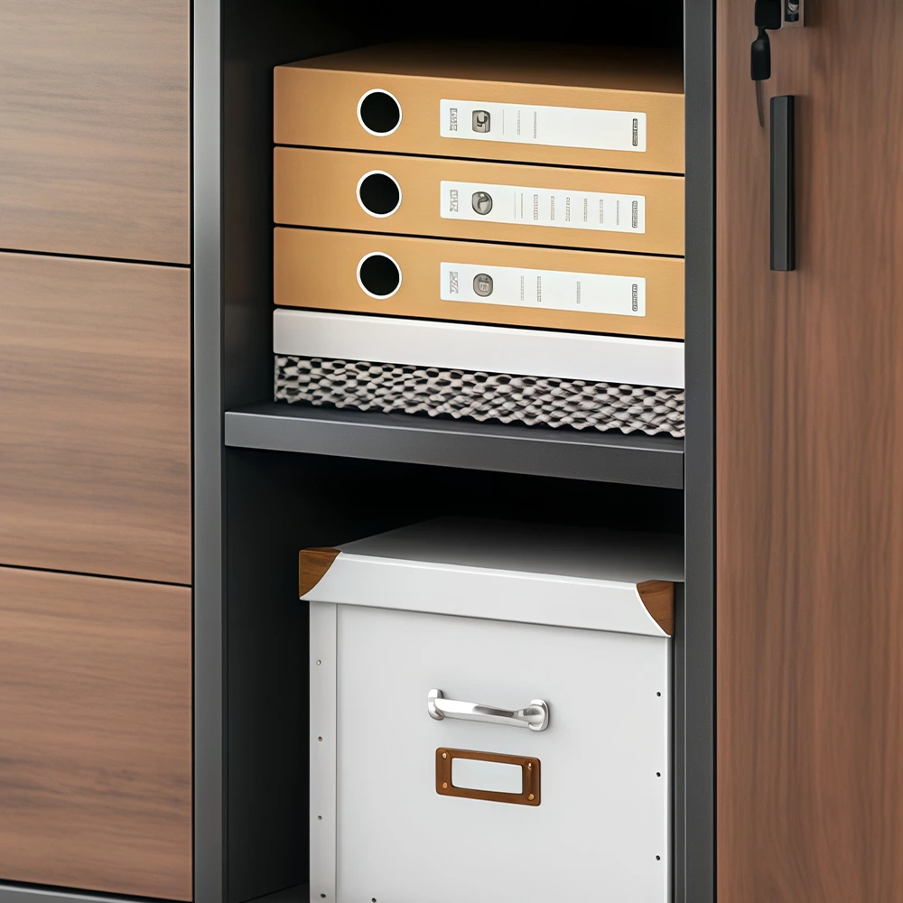 Mobile Under-Desk Storage Cabinet With Locking Drawer - image 4