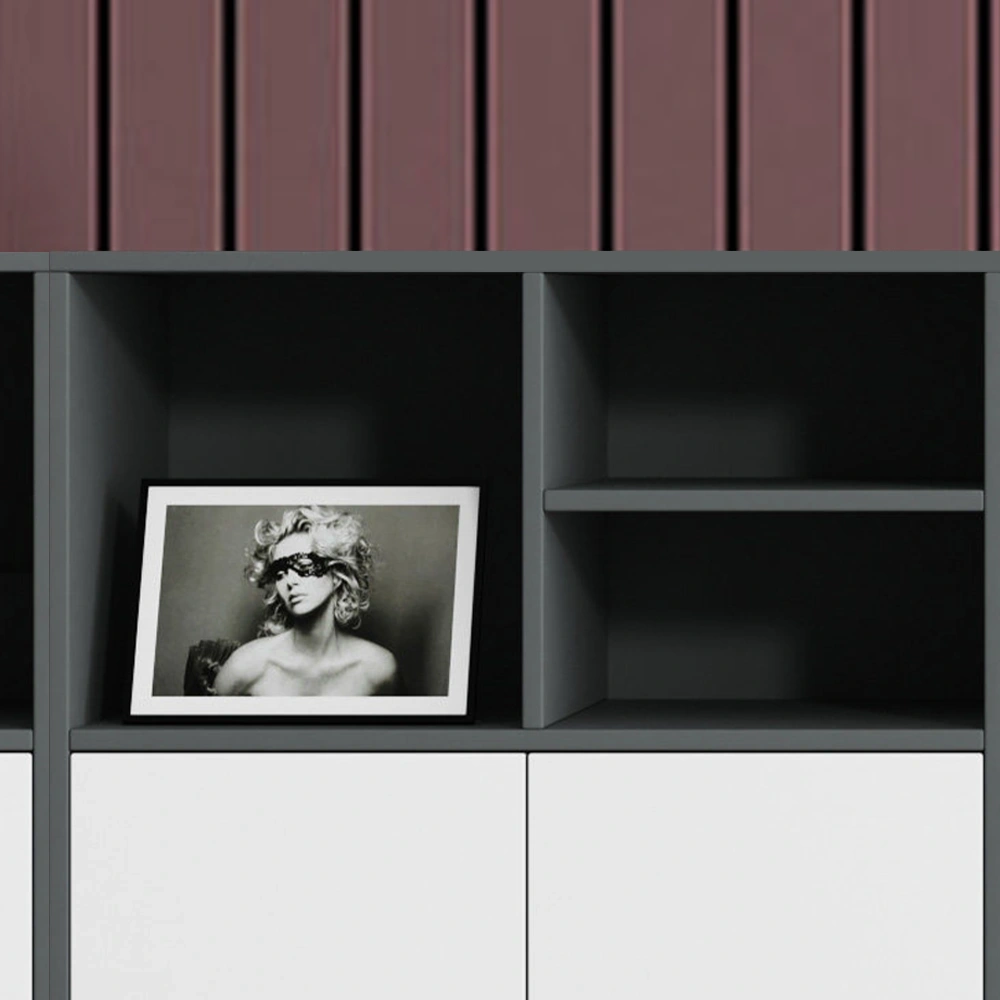 Minimalist Office Credenza - Room Divider File Storage - image 5
