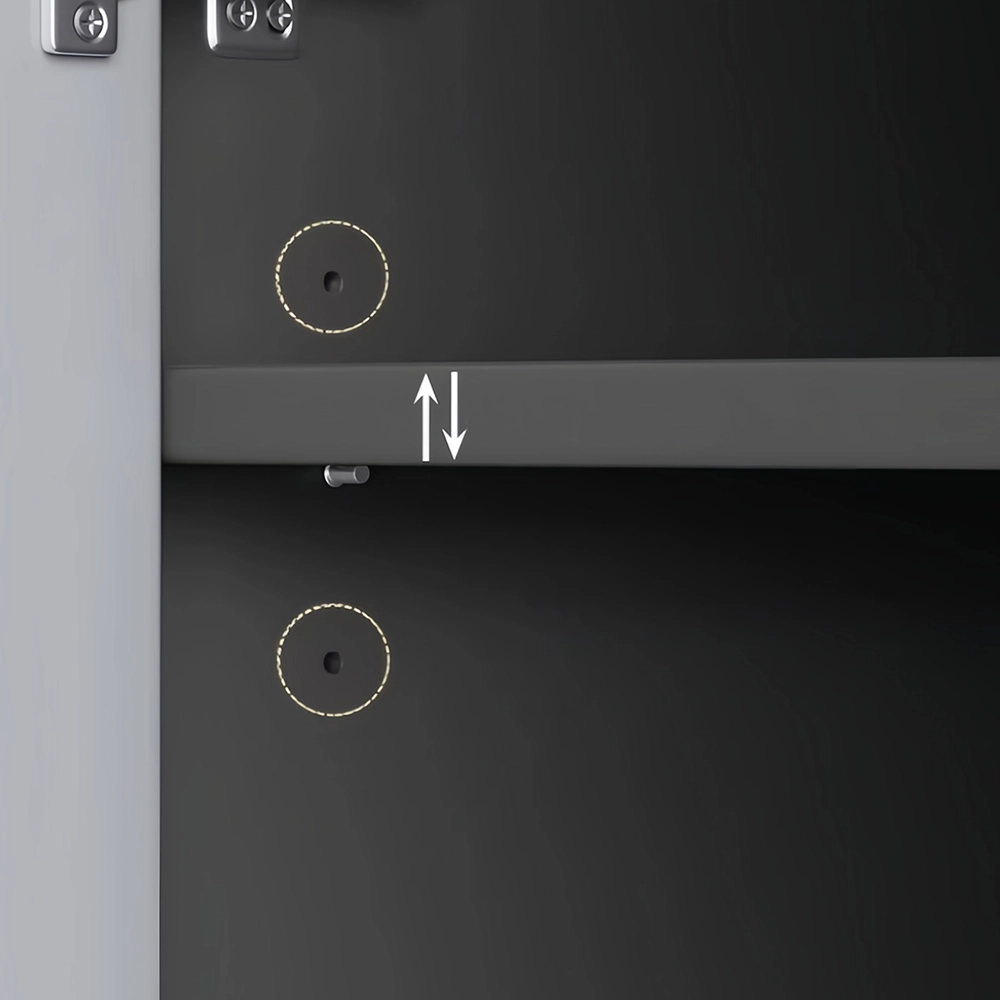 Modern Mobile Office Cabinet with Glass Front - image 4