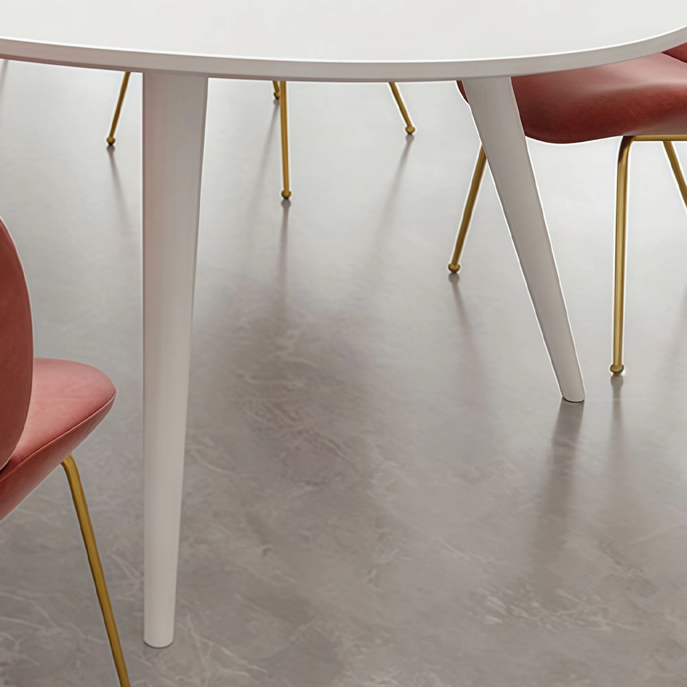 Contemporary Elliptical Real Wood Meeting Table – Optimized for Office Furniture - image 4
