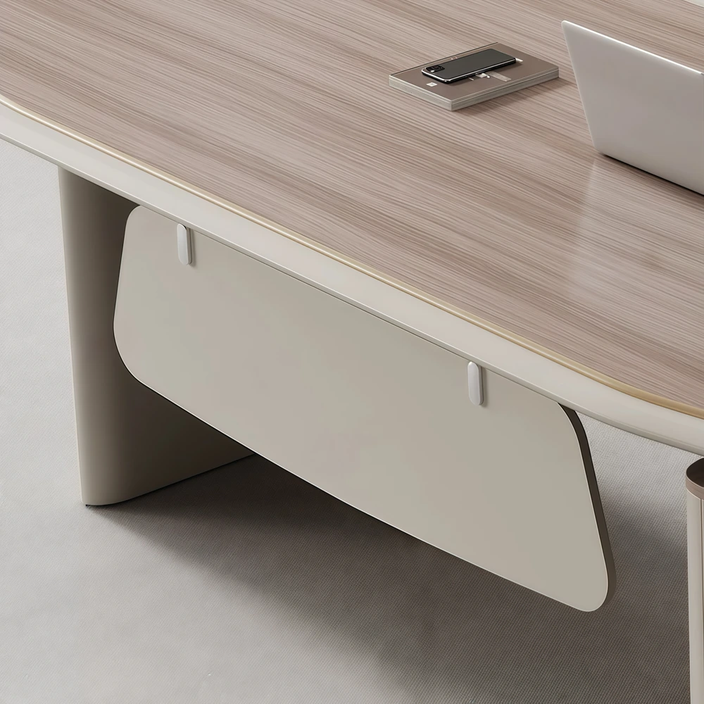 Electric Height Adjustable Standing Desk with Storage Cabinet – Modern Office Desk - image 4