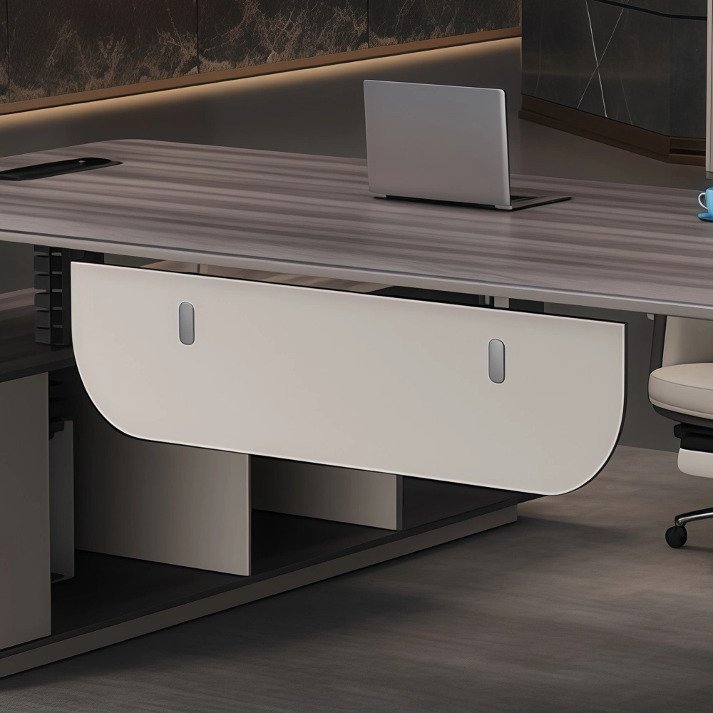 Modern Height Adjustable Electric Office Desk with Drawers & Storage Cabinet - image 4