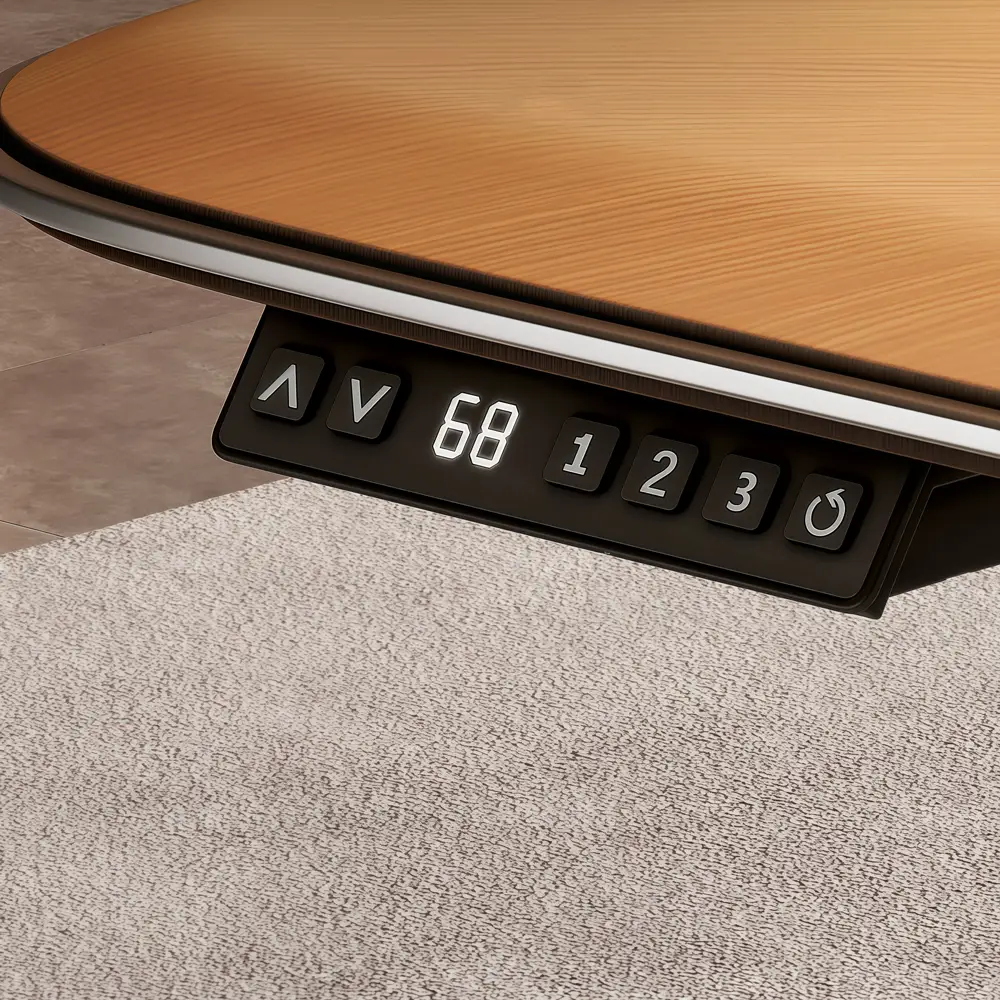Adjustable Electric Standing Desk with Side Storage – Simple Modern Office Furniture - image 4