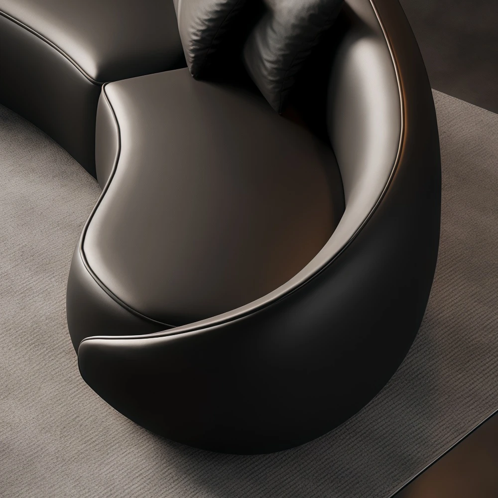 Light Luxury Semi-Circular Sofa for Reception Area - image 4