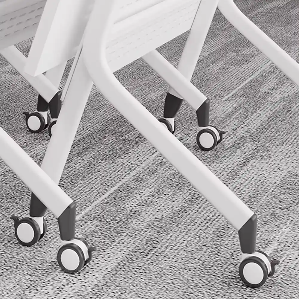 Mobile Folding Meeting Table – Modular Stackable with Casters - image 4