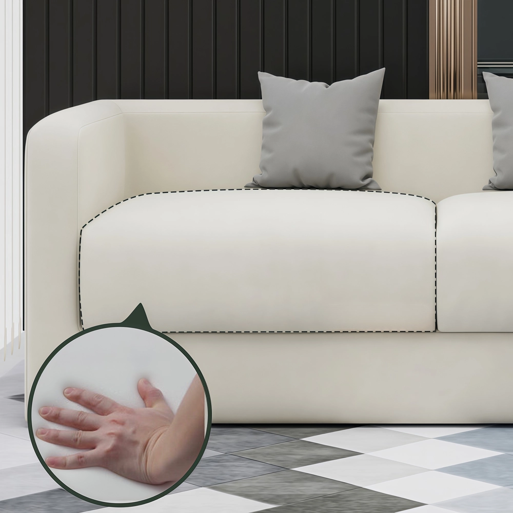 Simple Cream Style Sofa for Photo Studio Reception Area - image 4