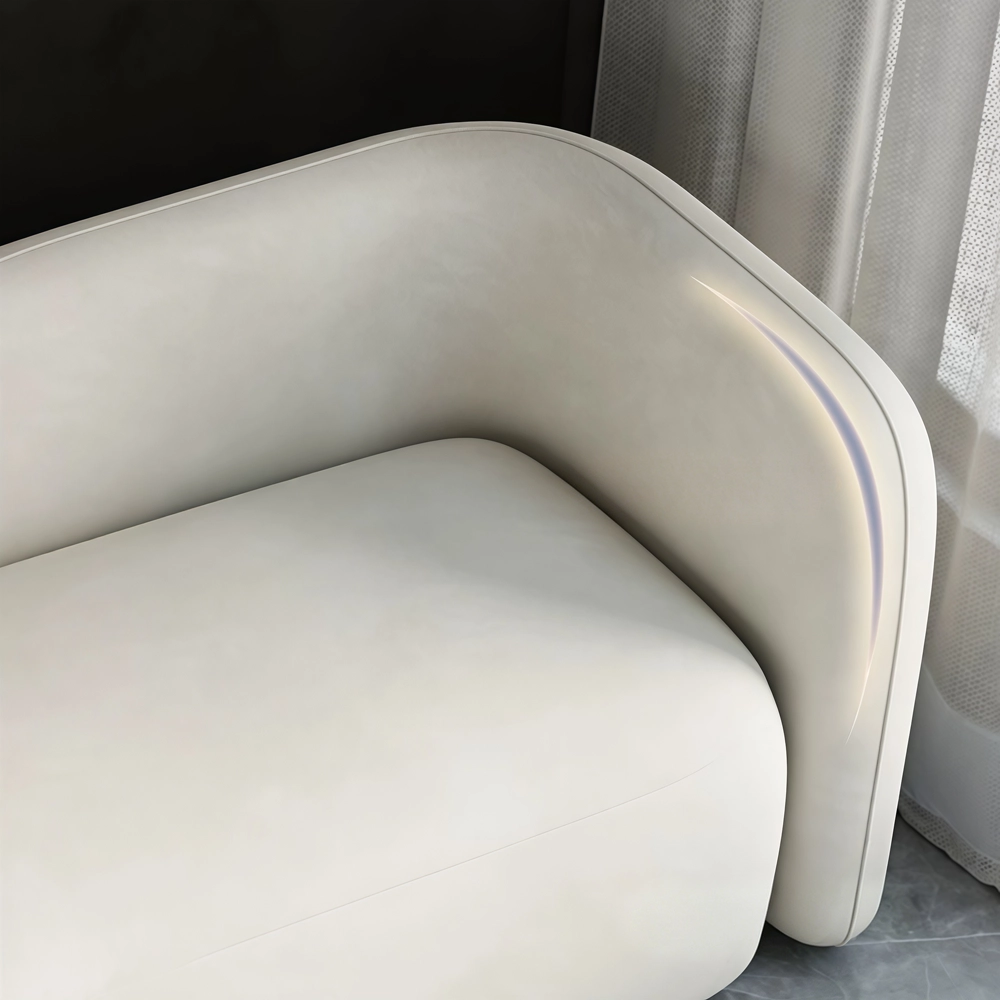 Minimalist Style Cream-Colored Sofa - image 4