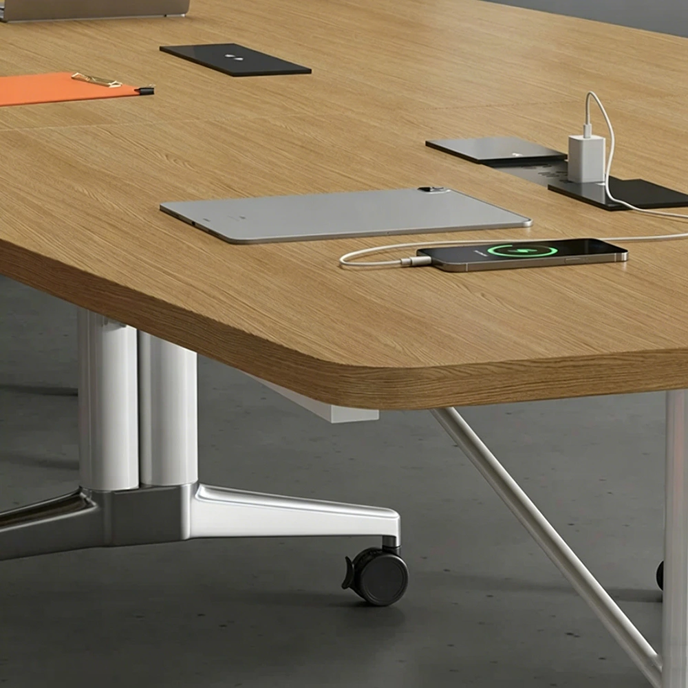 Mobile Long Conference Table – Portable Folding Desk for Meetings - image 4