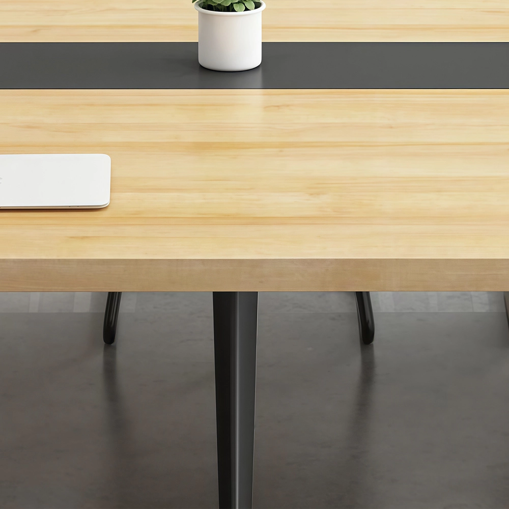 Small Office Meeting Table – Modern Minimalist Long Rectangular Conference Desk - image 4